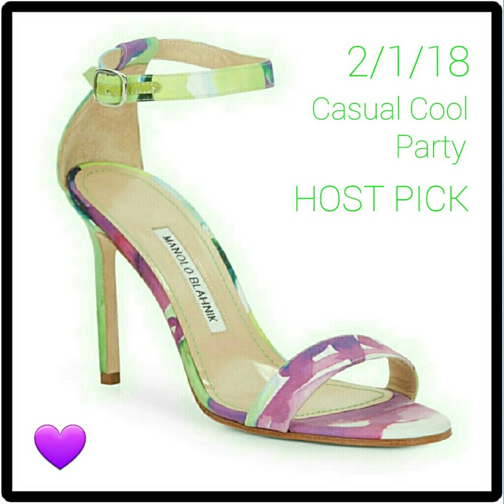 Manolo Blahnik Floral Chaos Stilettos